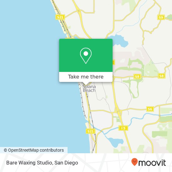 Mapa de Bare Waxing Studio