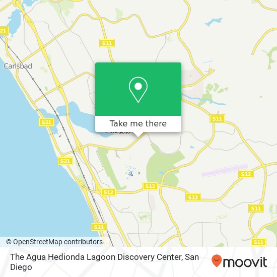The Agua Hedionda Lagoon Discovery Center map