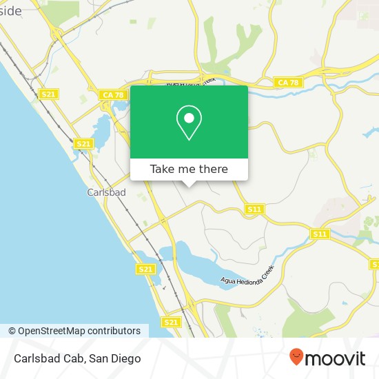 Mapa de Carlsbad Cab