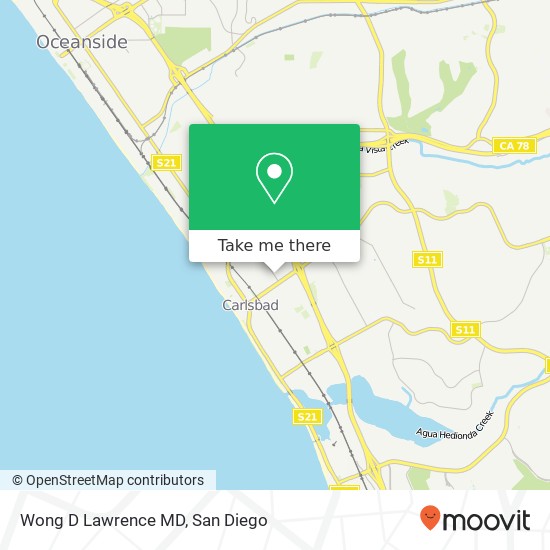 Wong D Lawrence MD map