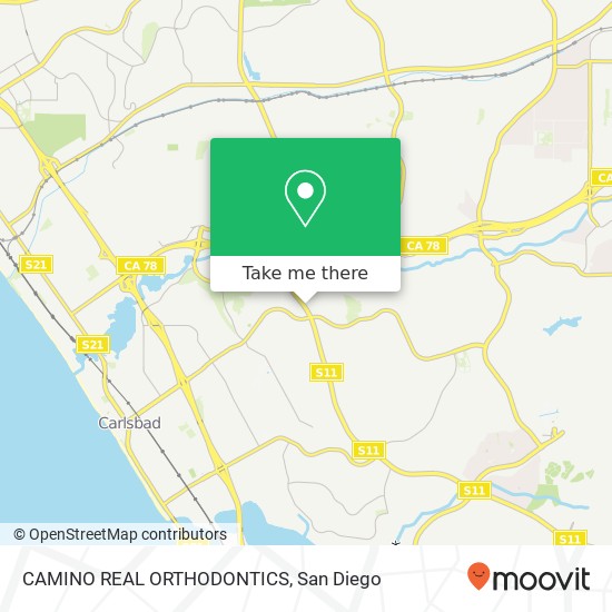 CAMINO REAL ORTHODONTICS map