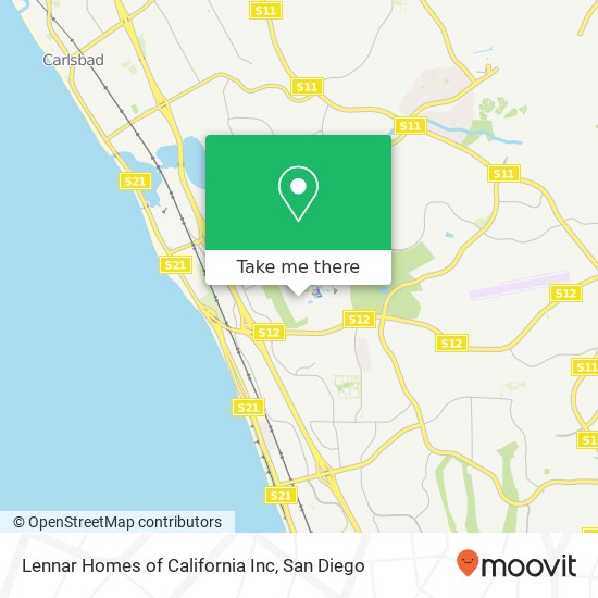Mapa de Lennar Homes of California Inc