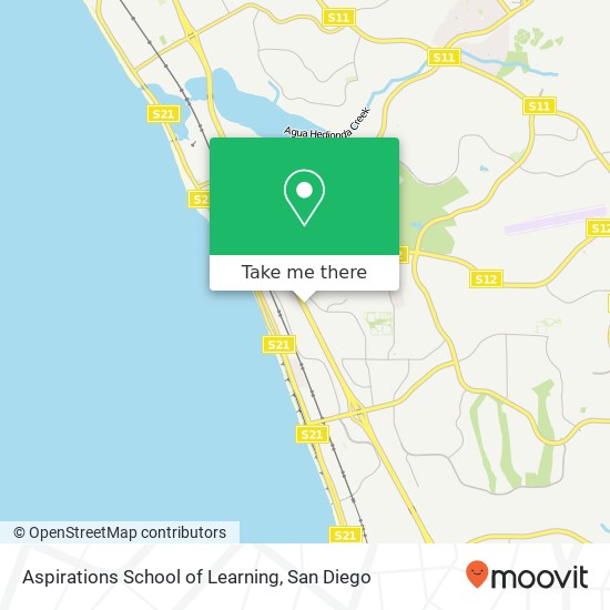 Mapa de Aspirations School of Learning