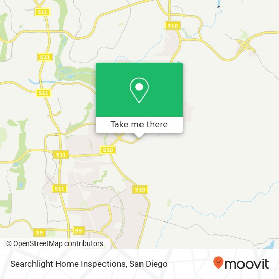 Searchlight Home Inspections map