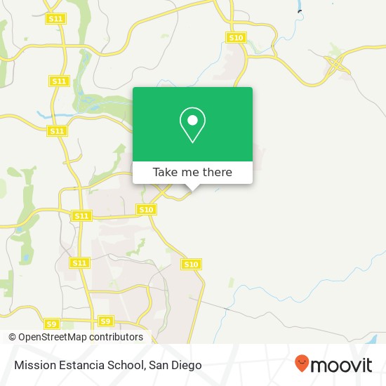 Mission Estancia School map