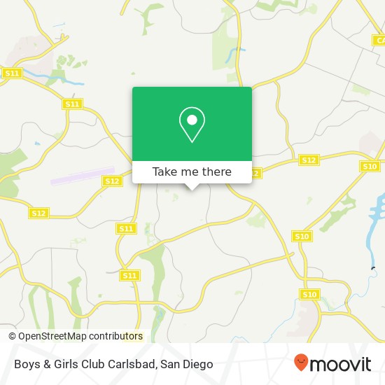 Mapa de Boys & Girls Club Carlsbad