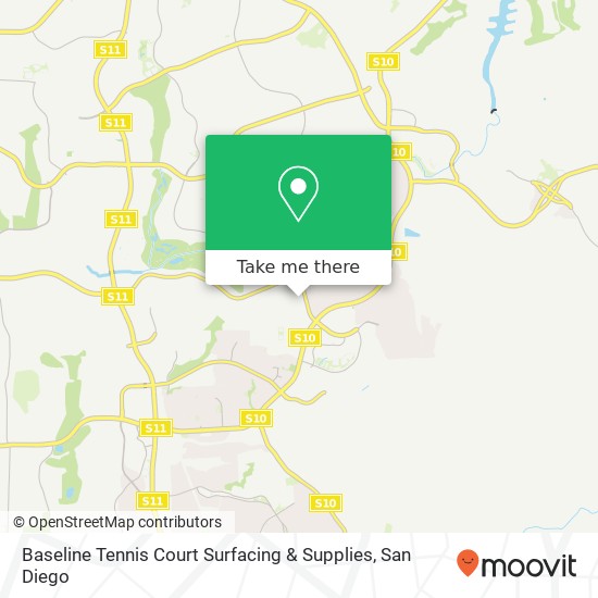 Baseline Tennis Court Surfacing & Supplies map