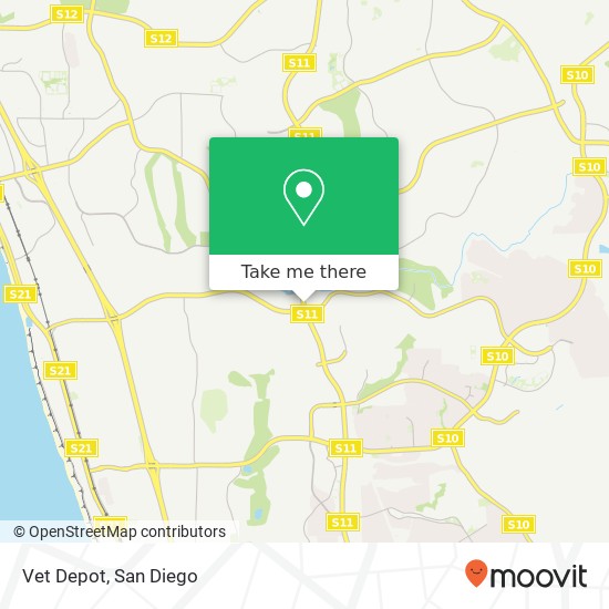 Vet Depot map