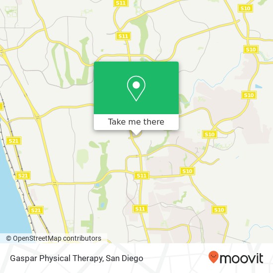 Gaspar Physical Therapy map