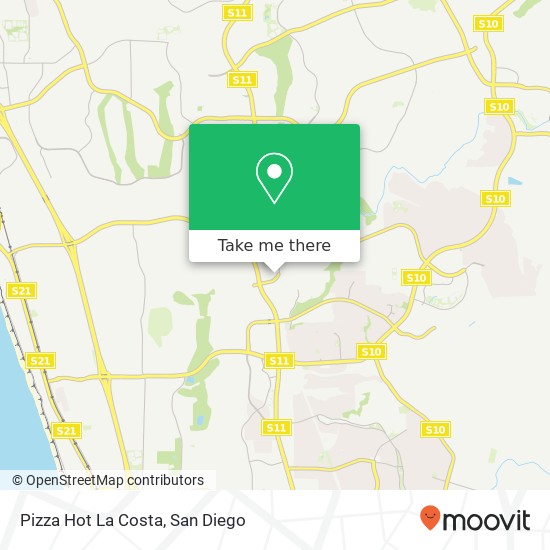 Pizza Hot La Costa map