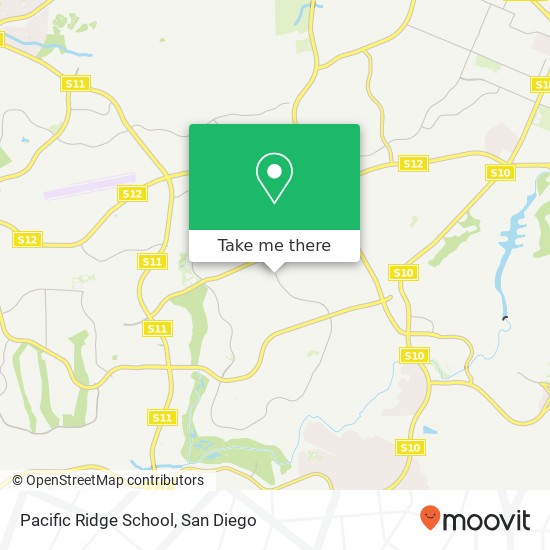 Mapa de Pacific Ridge School