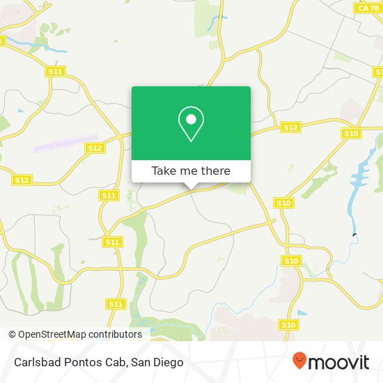 Carlsbad Pontos Cab map