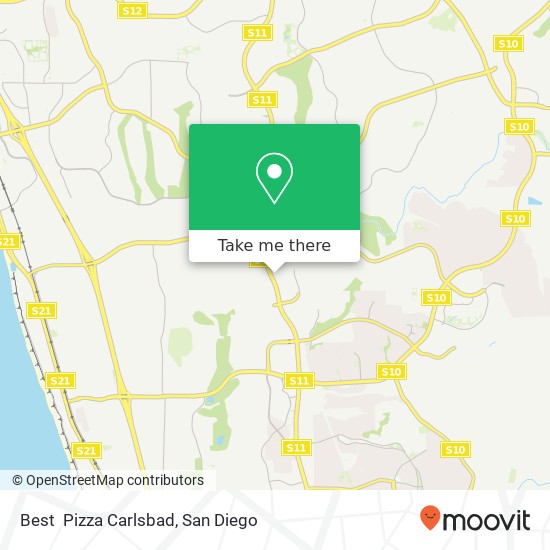 Best  Pizza Carlsbad map