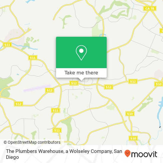 Mapa de The Plumbers Warehouse, a Wolseley Company