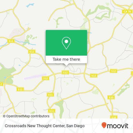 Mapa de Crossroads New Thought Center