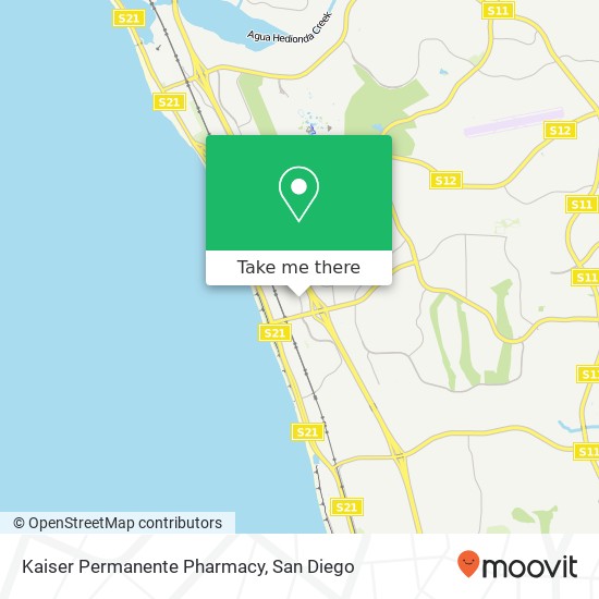 Mapa de Kaiser Permanente Pharmacy