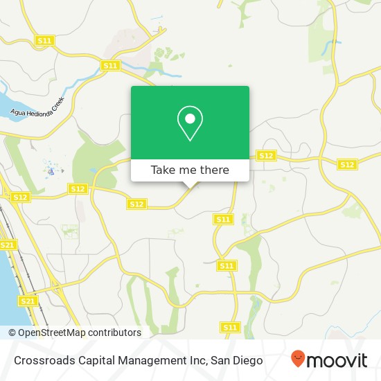 Crossroads Capital Management Inc map