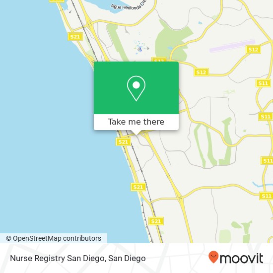 Mapa de Nurse Registry San Diego