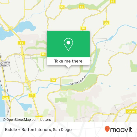 Biddle + Barton Interiors map