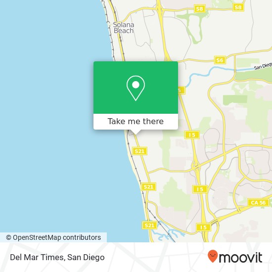 Del Mar Times map