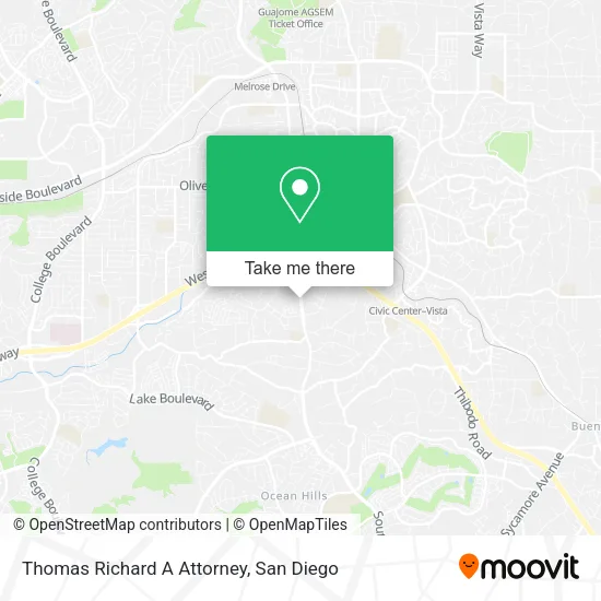 Mapa de Thomas Richard A Attorney