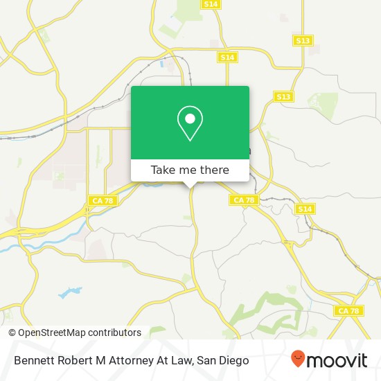 Mapa de Bennett Robert M Attorney At Law