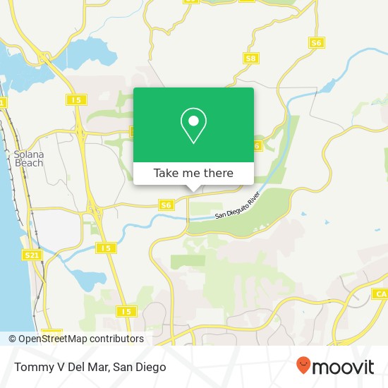 Tommy V Del Mar map