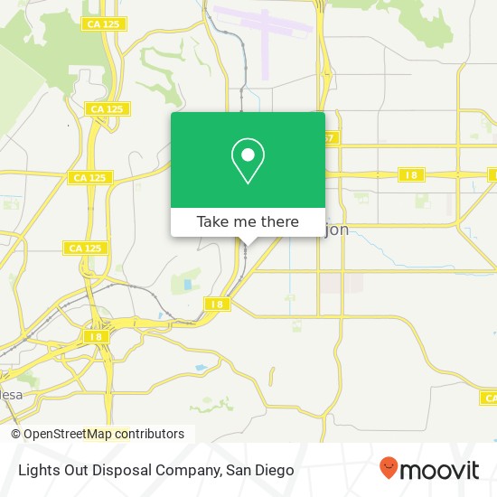Lights Out Disposal Company map
