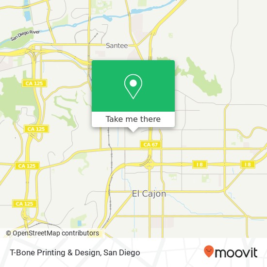 T-Bone Printing & Design map