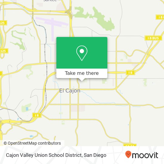 Cajon Valley Union School District map