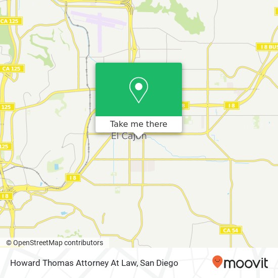 Mapa de Howard Thomas Attorney At Law