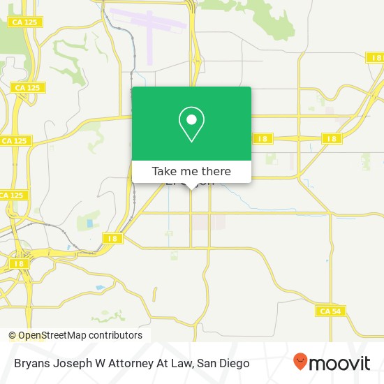 Mapa de Bryans Joseph W Attorney At Law