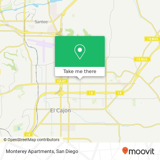 Monterey Apartments map