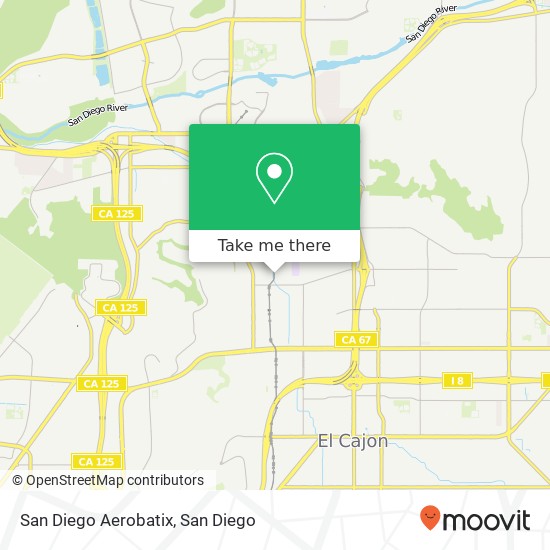 San Diego Aerobatix map