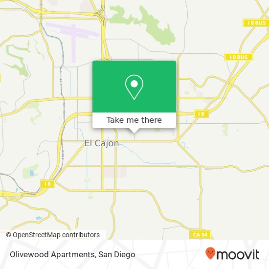 Mapa de Olivewood Apartments