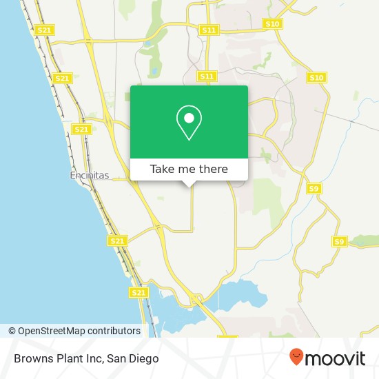 Browns Plant Inc map