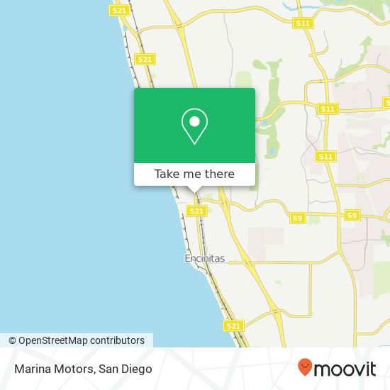 Marina Motors map