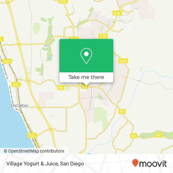 Village Yogurt & Juice map