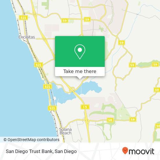 Mapa de San Diego Trust Bank