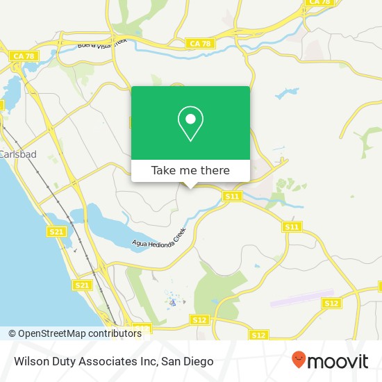 Mapa de Wilson Duty Associates Inc