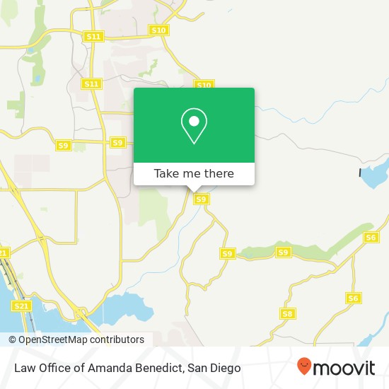 Mapa de Law Office of Amanda Benedict