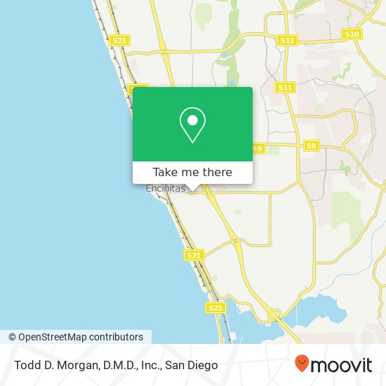 Mapa de Todd D. Morgan, D.M.D., Inc.