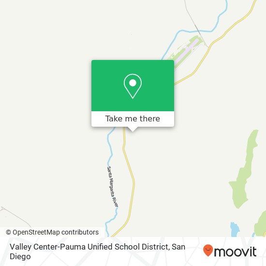 Mapa de Valley Center-Pauma Unified School District