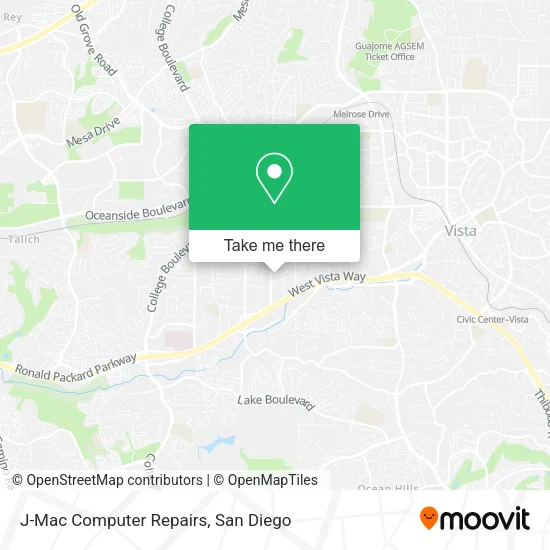 Mapa de J-Mac Computer Repairs