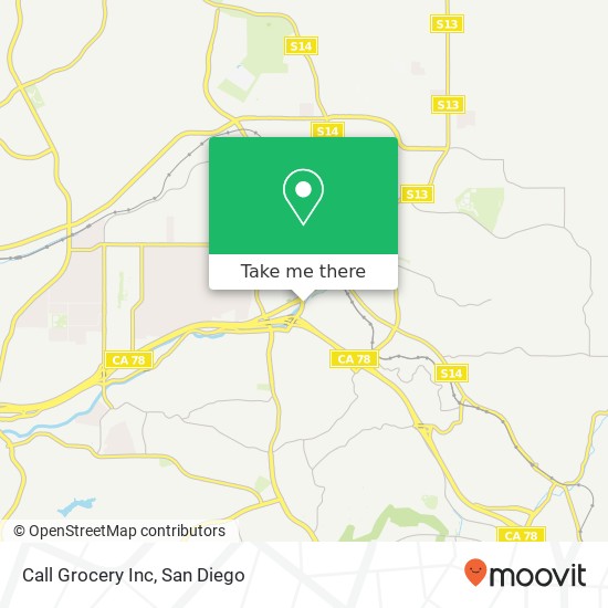 Call Grocery Inc map