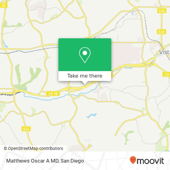 Matthews Oscar A MD map