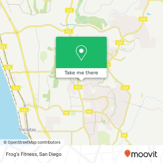 Frog's Fitness map