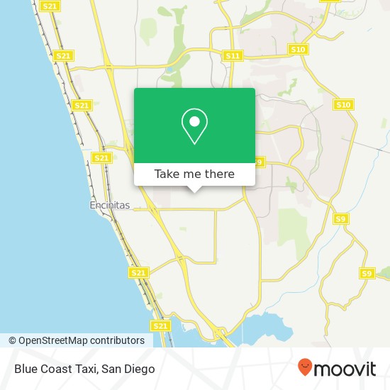 Blue Coast Taxi map