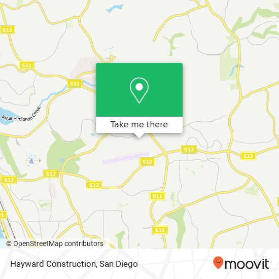 Hayward Construction map