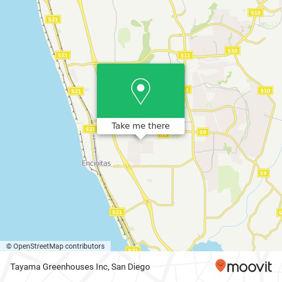 Tayama Greenhouses Inc map